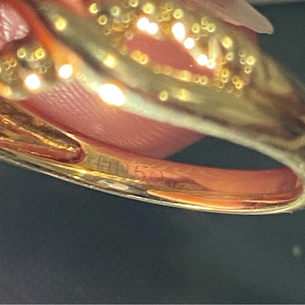 18K Diamond Dangle Heart Ring - Picture 10 of 10